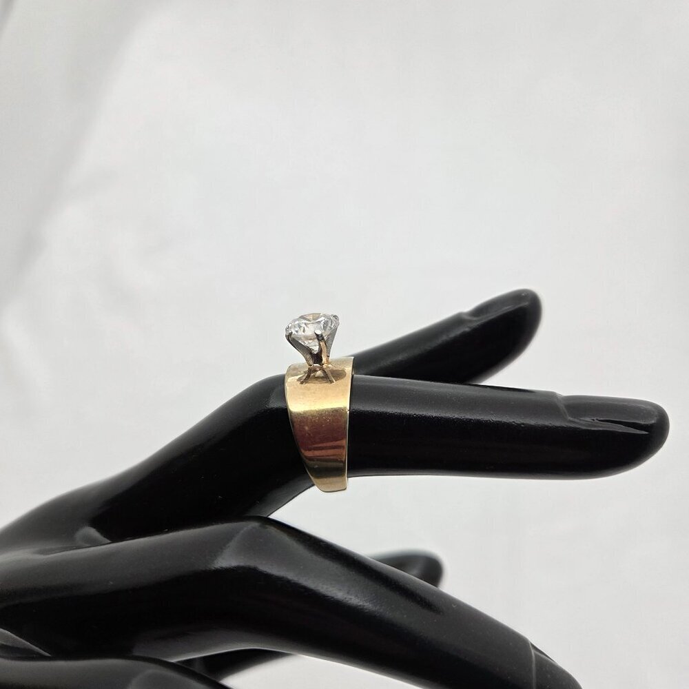 ✨ Vintage 90's Ring Bundle | Leopard Acrylic & Antique Gold Tone faux Diamond